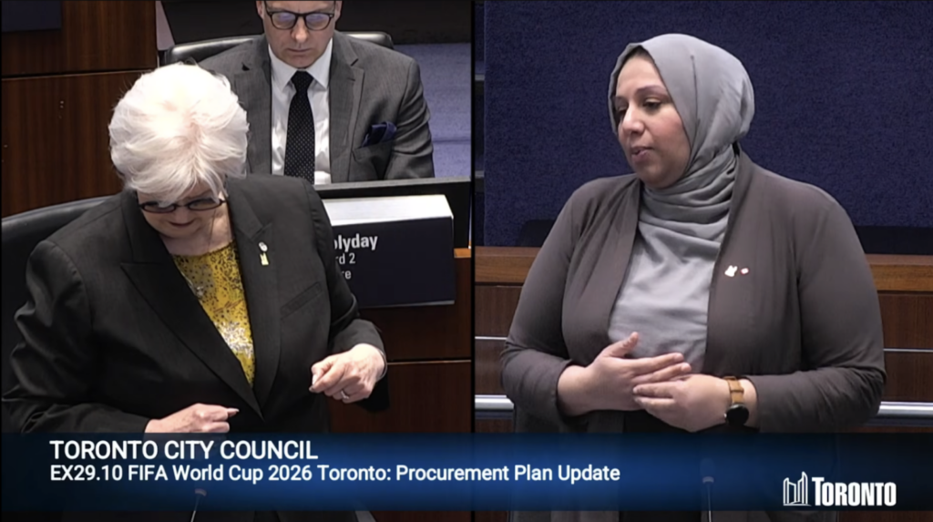 Screenshot of FIFA Procurement Plan meeting update